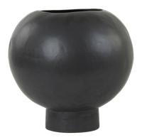Light & Living Vaas 'Maguli' Keramiek, 35cm hoog, kleur Zwart - thumbnail