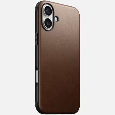 Nomad Modern Nomad lederen hoesje iPhone 16 Plus - Brown