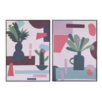 Canvas DKD Home Decor polyestyreen Canvas 103 x 4,3 x 143 cm - thumbnail