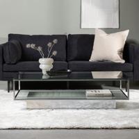 Nohr Salontafel 'Sheema' Glas, 130 x 60cm, kleur Zilver - thumbnail