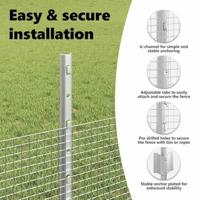 VidaXL Hek met paal zilver 0,5 x 25 m staal - thumbnail