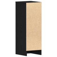 VidaXL Schoenenkast met plank zwart eiken 32 x 35 x 90 cm bewerkt hout - thumbnail