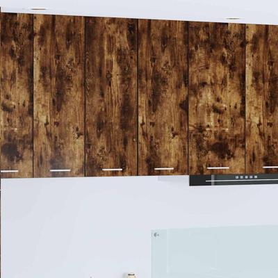 Hangkast Riga 2 pcs Gerookte Eik en Wit 30 x 31 x 80 cm Hangkast Riga 2 pcs Gerookte Eik en Wit 30 x 31 x 80 cm