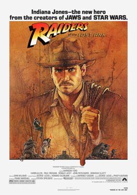 Poster - Indiana Jones, The Raiders of the Lost Ark, Originele Filmposter, Premium Print, Professioneel Fotopapier