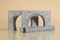 Auhagen 41 587 H0 Tunnelportaal 2-sporig Kunststof model - thumbnail