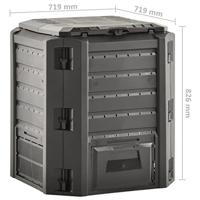 Compostbak 380 L zwart - thumbnail