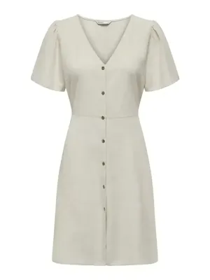 Only Onlvita Life S/s Short Dress Noos Wvn Jurken Pumice Stone