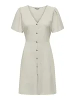 Only Onlvita Life S/s Short Dress Noos Wvn Jurken Pumice Stone - thumbnail