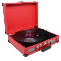 Soundmaster PL580RO - Koffermodel platenspeler - Rood - thumbnail