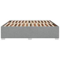 Bedframe zonder matras stof lichtgrijs 180x200 cm - thumbnail