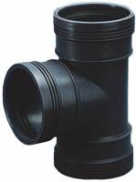 PP t-stuk 90 graden manchet - 75 mm - thumbnail