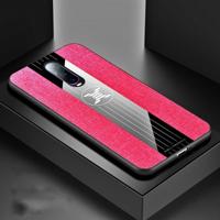 Voor OPPO R17 PRO XINLI stiksels doek Textue schokbestendig TPU beschermhoes (rood) - thumbnail