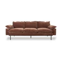 HKliving Retro bank 3-zits Royal Velvet Magnolia - thumbnail