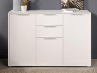 Dressoir ACTION 3 deuren en 2 lades wit - thumbnail