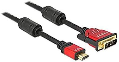 Delock 84343 HDMI naar DVI 24+1 Kabel bidirectioneel 3 m