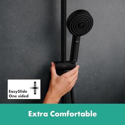 Hansgrohe Pulsify S Puro Showerpipe 260 1jet EcoSmart met thermostaat en handdouche 3jet, mat zwart Hansgrohe Pulsify S Puro Showerpipe 260 1jet EcoSmart met thermostaat en handdouche 3jet, mat zwart
