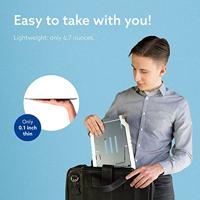 R-Go Tools Riser Laptophouder R-Go Basic, inklapbare en verstelbare laptopverhoger, aluminium, zilve - thumbnail