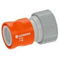 GARDENA Prof-System overgangsstuk met waterstop 19 mm (1/2") koppeling - thumbnail