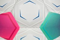 Derbystar Voetbal Club Light V23 Wit groen pink 1394 - thumbnail