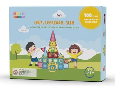 Gladi Magnetisch Speelgoed - Magnetic Tiles - 100 stuks