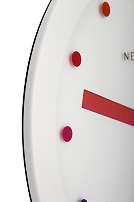 NeXtime klok 3047 color change, ø28 cm, wall, brown