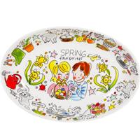 Blond Amsterdam schaal aardewerk happy easter 28.5x4cm multi - thumbnail