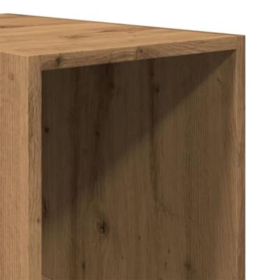 Kledingkast 30x50x200 cm bewerkt hout artisanaal eikenkleur