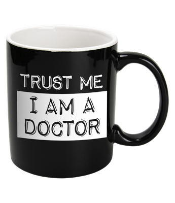 Black & White mok doctor zwart