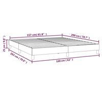 Boxspringframe fluweel donkergrijs 160x200 cm - thumbnail