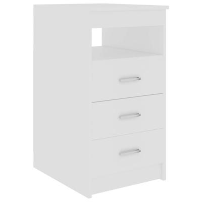 Ladekast 40x50x76 cm bewerkt hout wit