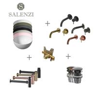 Salenzi Waskomset Unica Round 40x20 cm - thumbnail