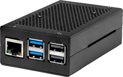 Joy-it RB-AlucaseP5-01B SBC-behuizing Raspberry Pi® Aluminium Zwart