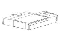 Digitus DA-90443 Bureaulade Zwart - thumbnail