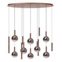 Lucide JASMINE - Hanglamp - LED Dimb. - CCT - 14x4,4W 2200K/3300K - Koper | Premium - thumbnail