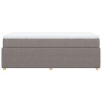 Boxspring met matras stof taupe 90x200 cm - thumbnail