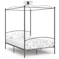 Hemelbedframe metaal grijs 120x200 cm - thumbnail