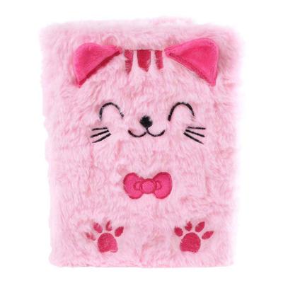 Glamour Fluffy Kat Notitieboek A5 Roze - 80pag.