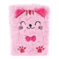 Glamour Fluffy Kat Notitieboek A5 Roze - 80pag. - thumbnail