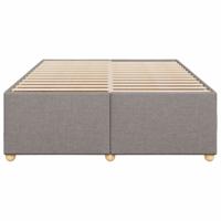 Bedframe zonder matras stof taupe 160x200 cm - thumbnail