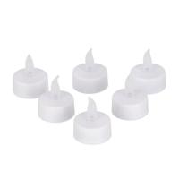 Daily Home LED Theelichten 3.8 cm 6 Stuks Wit - thumbnail