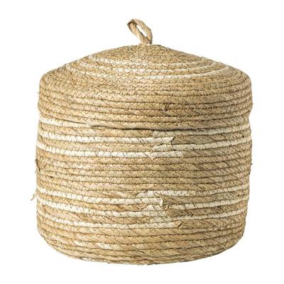 Opbergmand streep - beige - ø25x25 cm Opbergmand streep - beige - ø25x25 cm