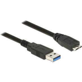 Delock USB-kabel USB 3.2 Gen1 (USB 3.0 / USB 3.1 Gen1) USB-A stekker, USB-micro-B 3.0 stekker 0.50 m Zwart Vergulde steekcontacten 85071 Delock USB-kabel USB 3.2 Gen1 (USB 3.0 / USB 3.1 Gen1) USB-A stekker, USB-micro-B 3.0 stekker 0.50 m Zwart Vergulde steekcontacten 85071
