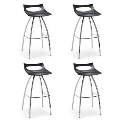 SCAB Diablito Barkruk - Set Van 4 - Zithoogte 65 Cm - Antraciet Grijs SCAB Diablito Barkruk - Set Van 4 - Zithoogte 65 Cm - Antraciet Grijs