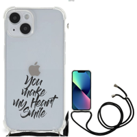 iPhone 14 Telefoonhoesje met tekst Heart Smile - thumbnail