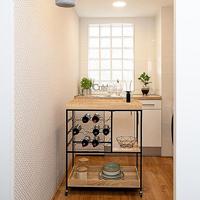 Serveringsvagn Vinthera Moa Flessenrek Zwart Metaal 75 x 40 x 91,5 cm - thumbnail