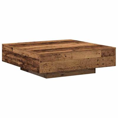 Salontafel Oud hout 100 x 100 x 31 cm Bewerkt hout