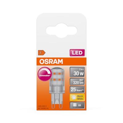 OSRAM HOMELIGHTING 4058075607286 LED-lamp Energielabel F (A - G) G9 Batterij 3 W = 30 W Warmwit (Ø x l) 16 mm x 52 mm 1 stuk(s) OSRAM HOMELIGHTING 4058075607286 LED-lamp Energielabel F (A - G) G9 Batterij 3 W = 30 W Warmwit (Ø x l) 16 mm x 52 mm 1 stuk(s)