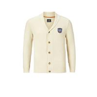 Jan Vanderstorm vest OTTAR met logo Plus Size wit - thumbnail