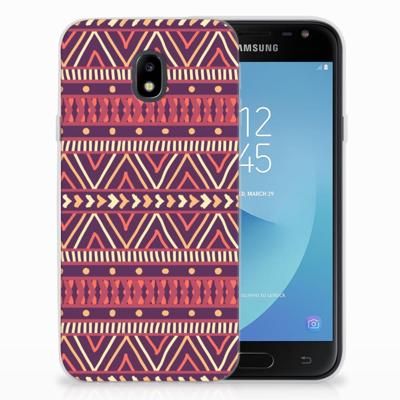 Samsung Galaxy J3 2017 | TPU bumper | Aztec Paars Samsung Galaxy J3 2017 | TPU bumper | Aztec Paars
