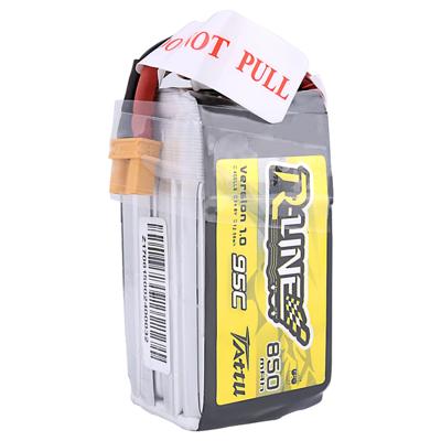 Tattu LiPo accupack 14.8 V 850 mAh Aantal cellen: 4 95 C Softcase XT30